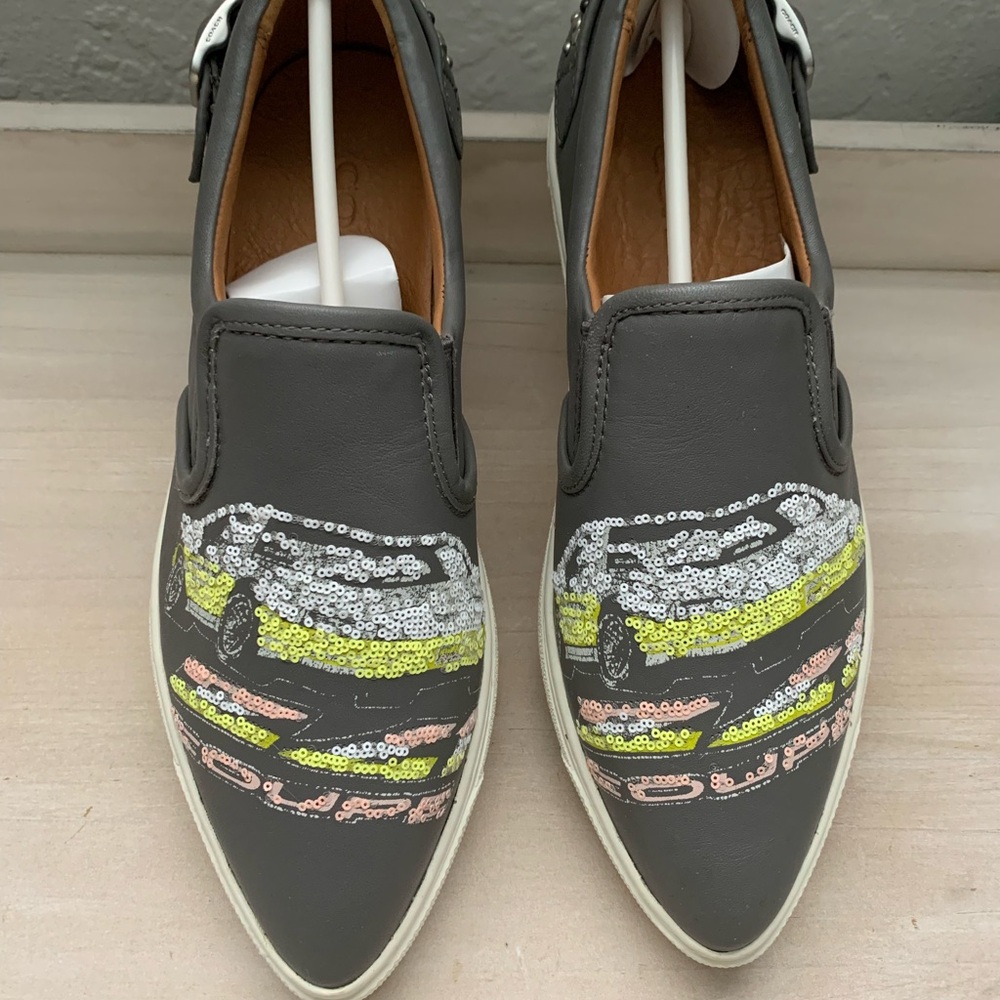 Coach C103 sequin detail coupe slip-on sneakers